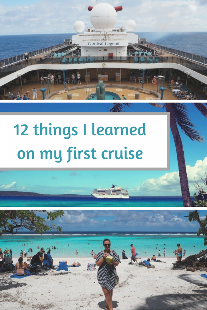 things i learned on my first cruise