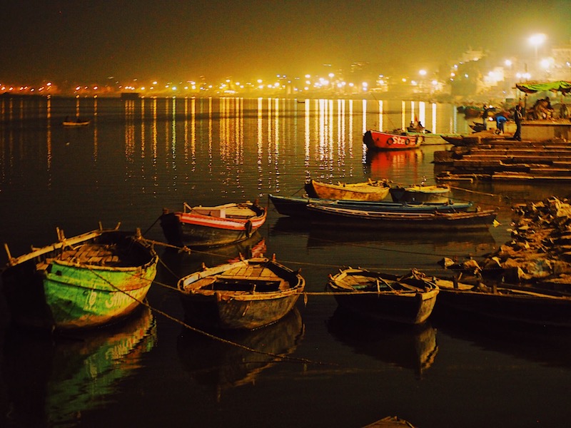 Daily aarti on River Ganges - Visiting Varanasi & River Ganges – India’s Holy City That Moved Me ourtravelhome.com